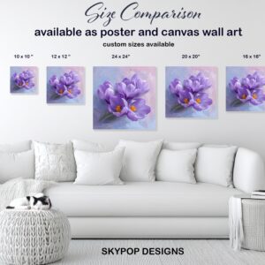 Crocus Blooms Floral Art