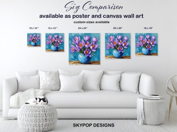 Crocus Flower Art