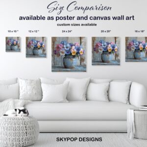 Pansy Vase Art