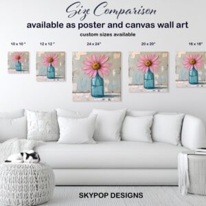 Pink Daisy Art