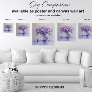 Pansy Vase Art