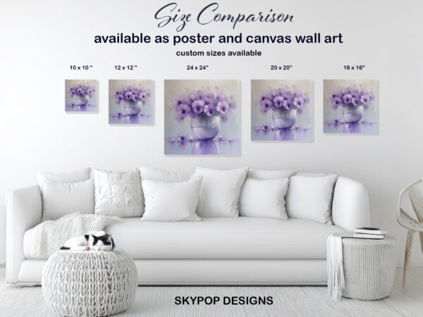 Pansy Vase Art