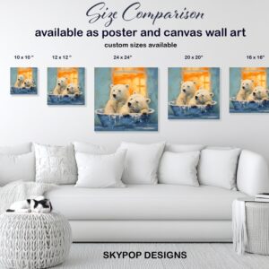 Bear Bath Time Art