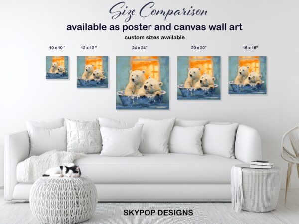 Bear Bath Time Art
