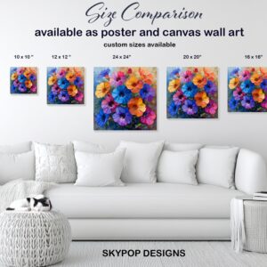 Petunia Garden Art