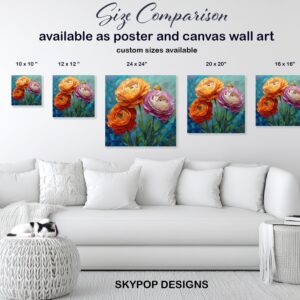 Ranunculus Blooms Art