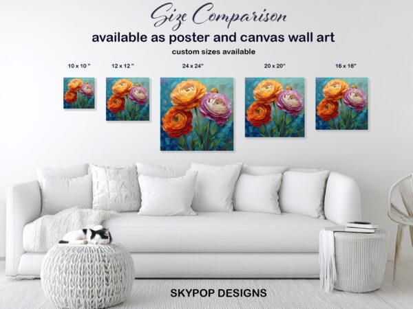 Ranunculus Blooms Art