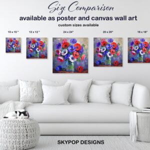 Anemone Bouquet Art