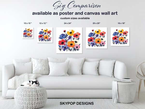 Anemone Garden Burst Art