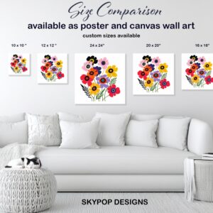 Anemone Floral Bouquet Art
