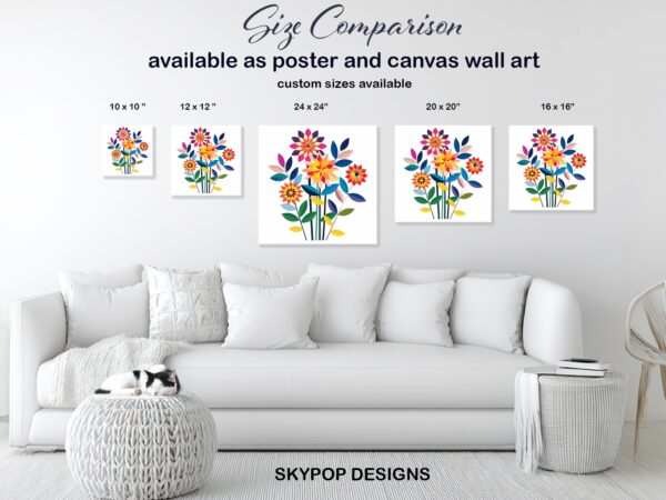 Geometric Bloom Burst Art