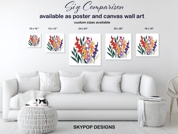 Gladiolus Garden Art