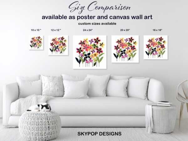 Cosmos Flower Art