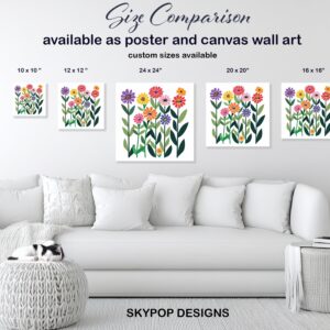 Vibrant Bloom Garden Art