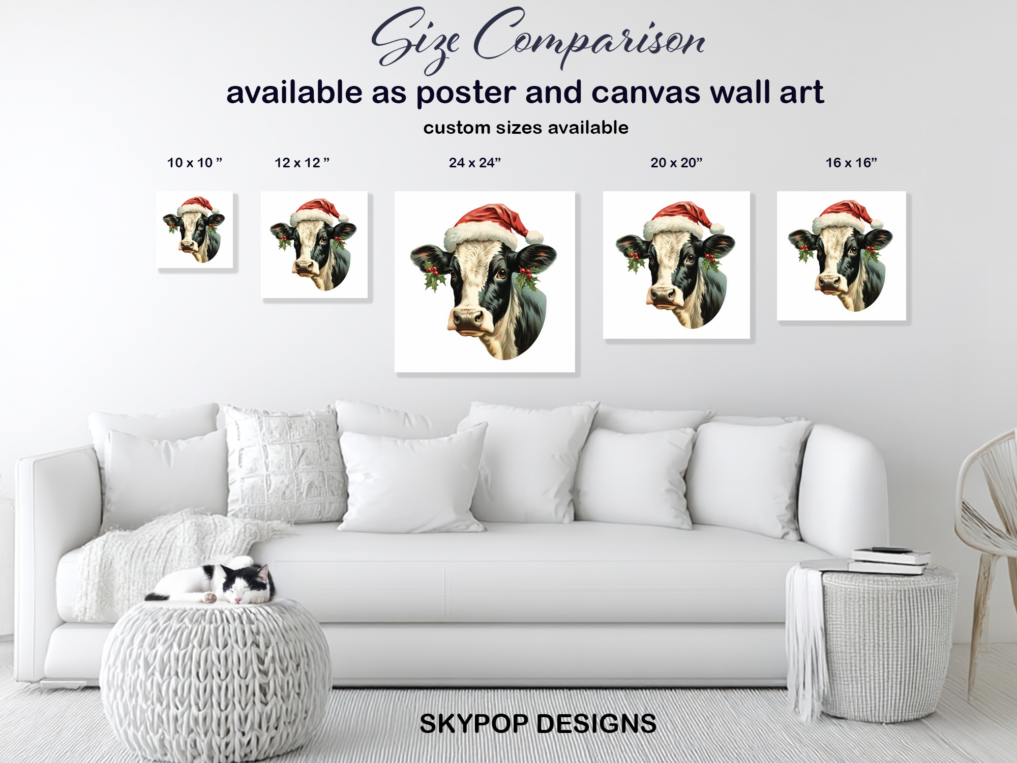 7.jpg Highland Cow Christmas Art