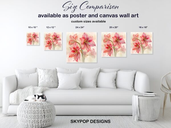 Amaryllis Blossom Art