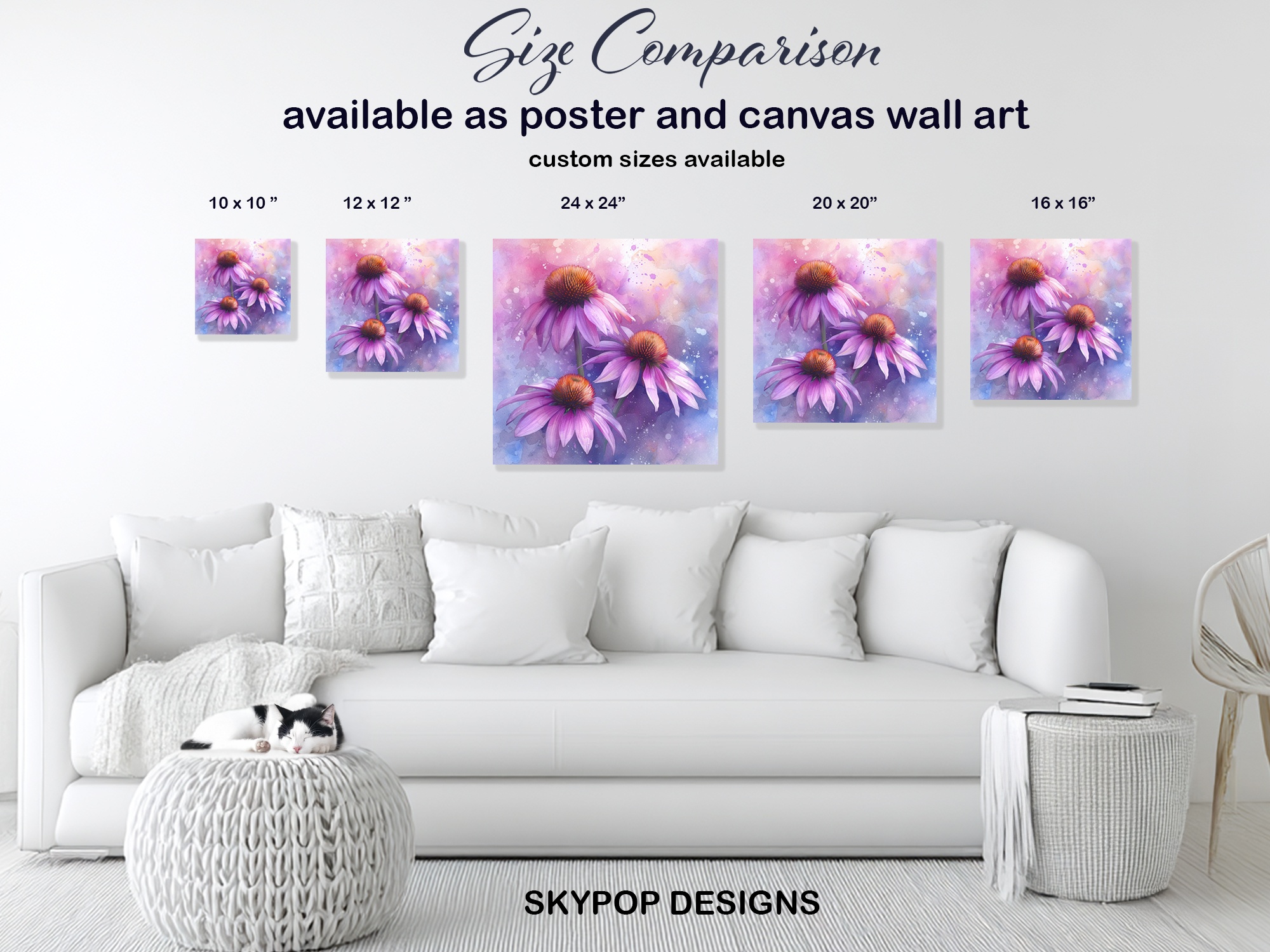 7.jpg Coneflower Blooms Art