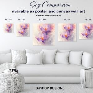 Crocus Blooms Art