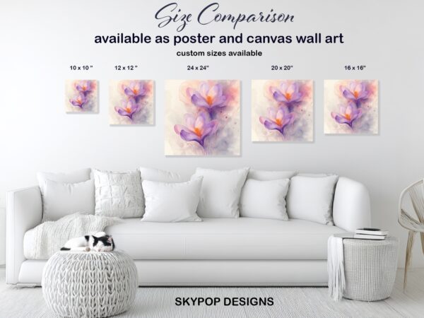 Crocus Blooms Art