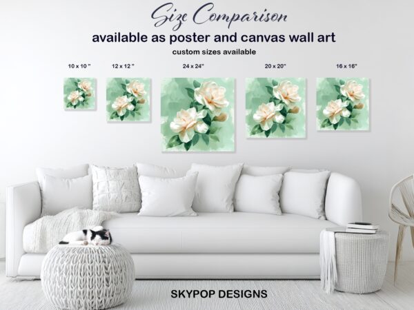Gardenia Blooms Art