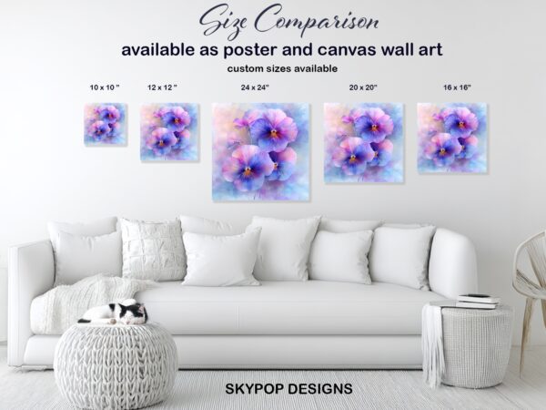 Pansy Bloom Art