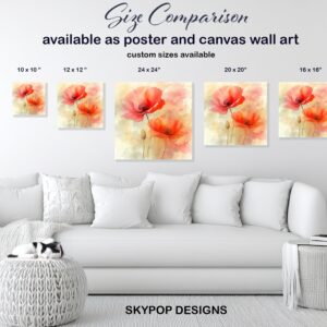 Poppy Flower Art