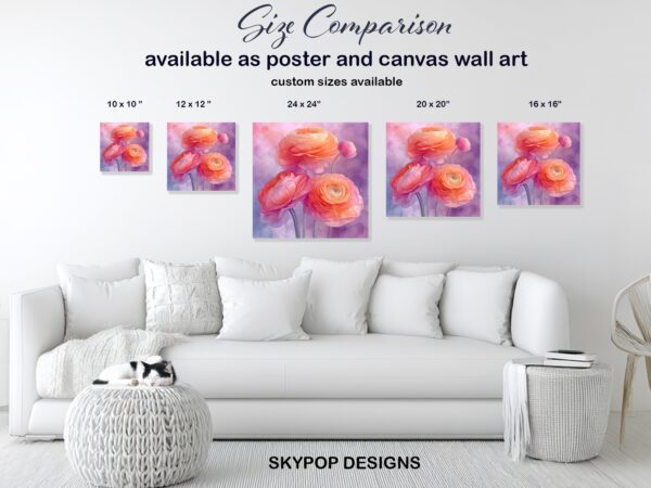 Ranunculus Blooms Art