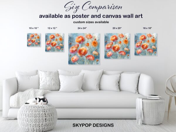 Ranunculus Blooms Art