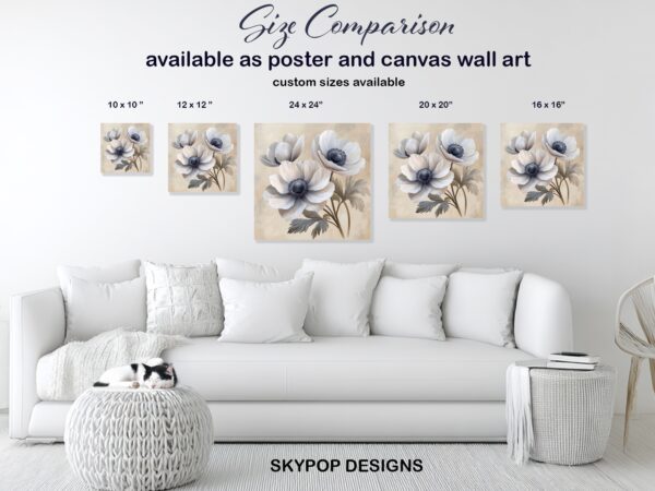 Anemone Blooms Art