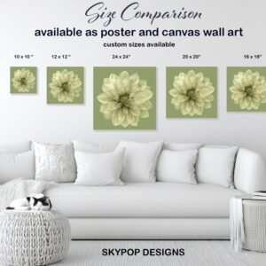 Dahlia Bloom Art