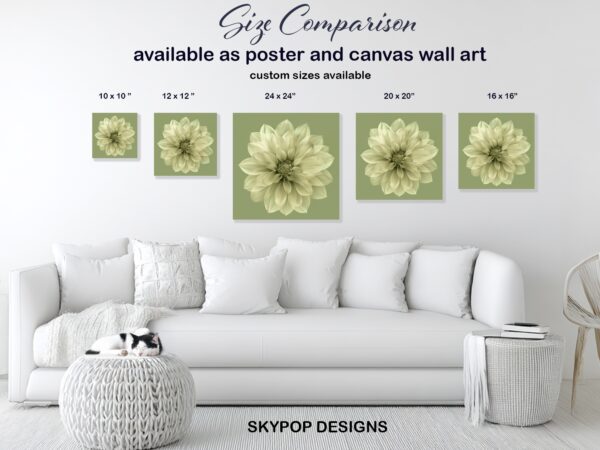 Dahlia Bloom Art