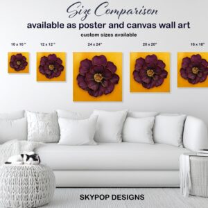 Dahlia Flower Art
