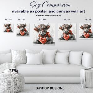 Highland Cow Art
