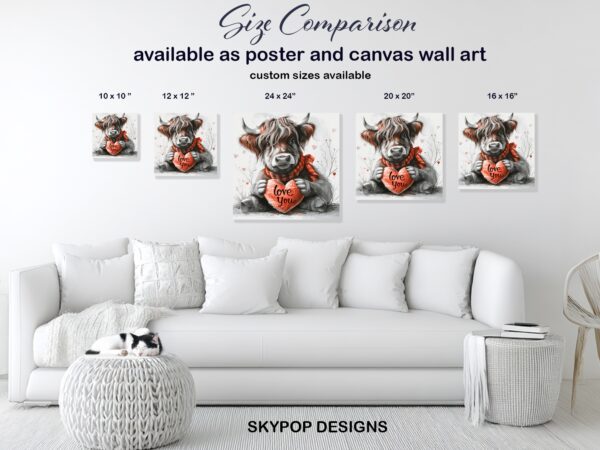 Highland Cow Art