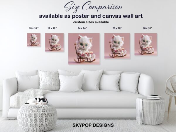 Cat Reading Art