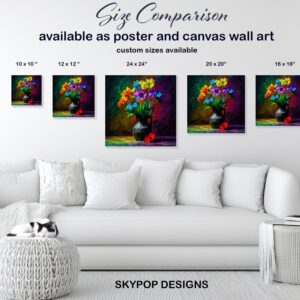 Vibrant Floral Bouquet Art
