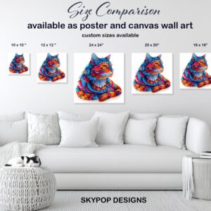 Psychedelic Cat Art