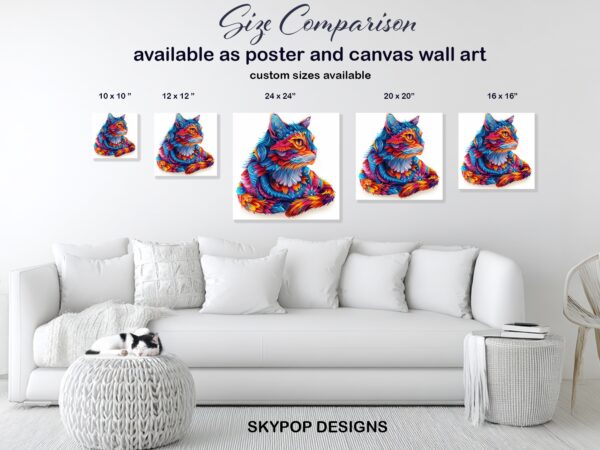 Psychedelic Cat Art