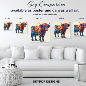 Highland Cow Art