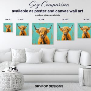 Highland Cow Art
