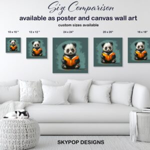 Panda Reading Art