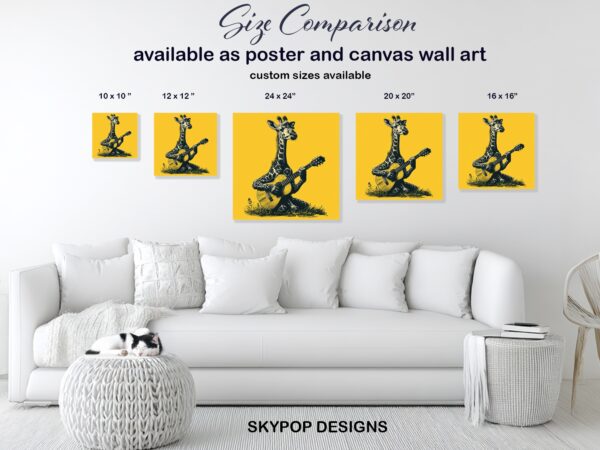 Giraffe Jam Session Art