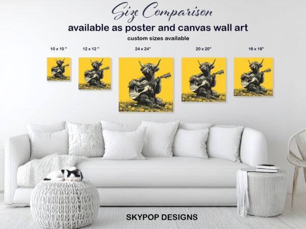Highland Cow Art
