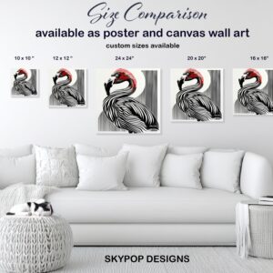 Flamingo Stripes Art