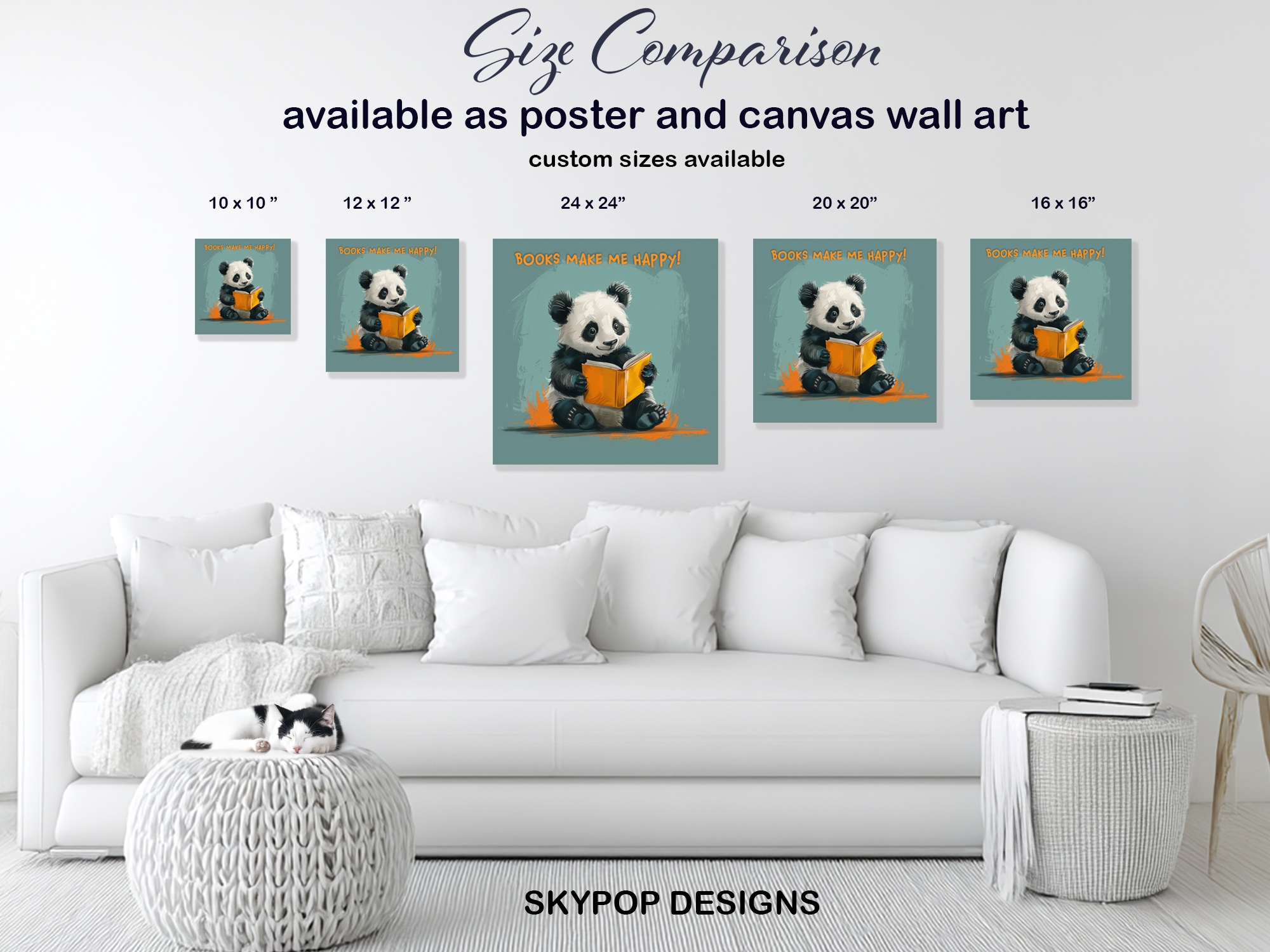 7.jpg Panda Reading Book Art