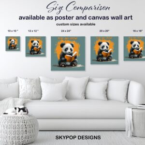 Panda Reading Art
