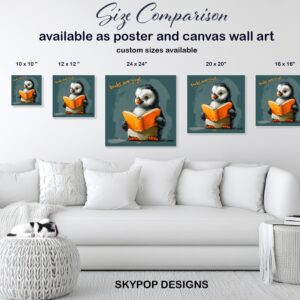 Penguin Reading Art
