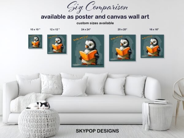 Penguin Reading Art
