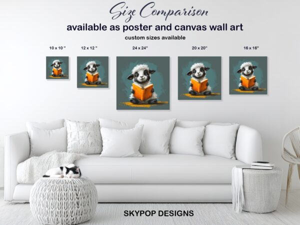Sheep Reading Art