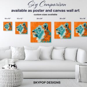 Lion Abstract Art
